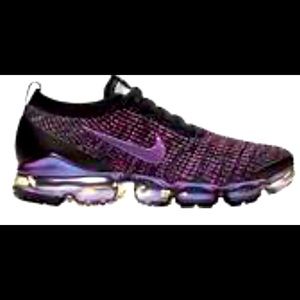 Nike Air Vapormax Flyknit 3 : Black/Blue Lagoon-Laser Fuchsia-Metallic Silver